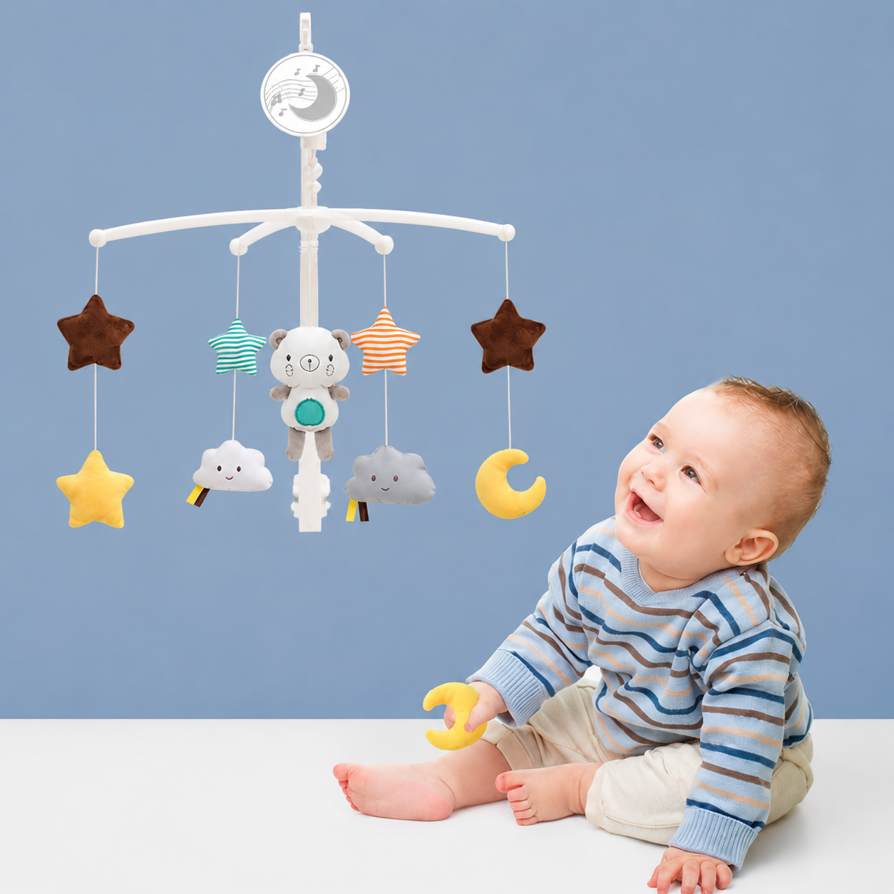 MoonBear™ Musical Crib Mobile - 图片 2