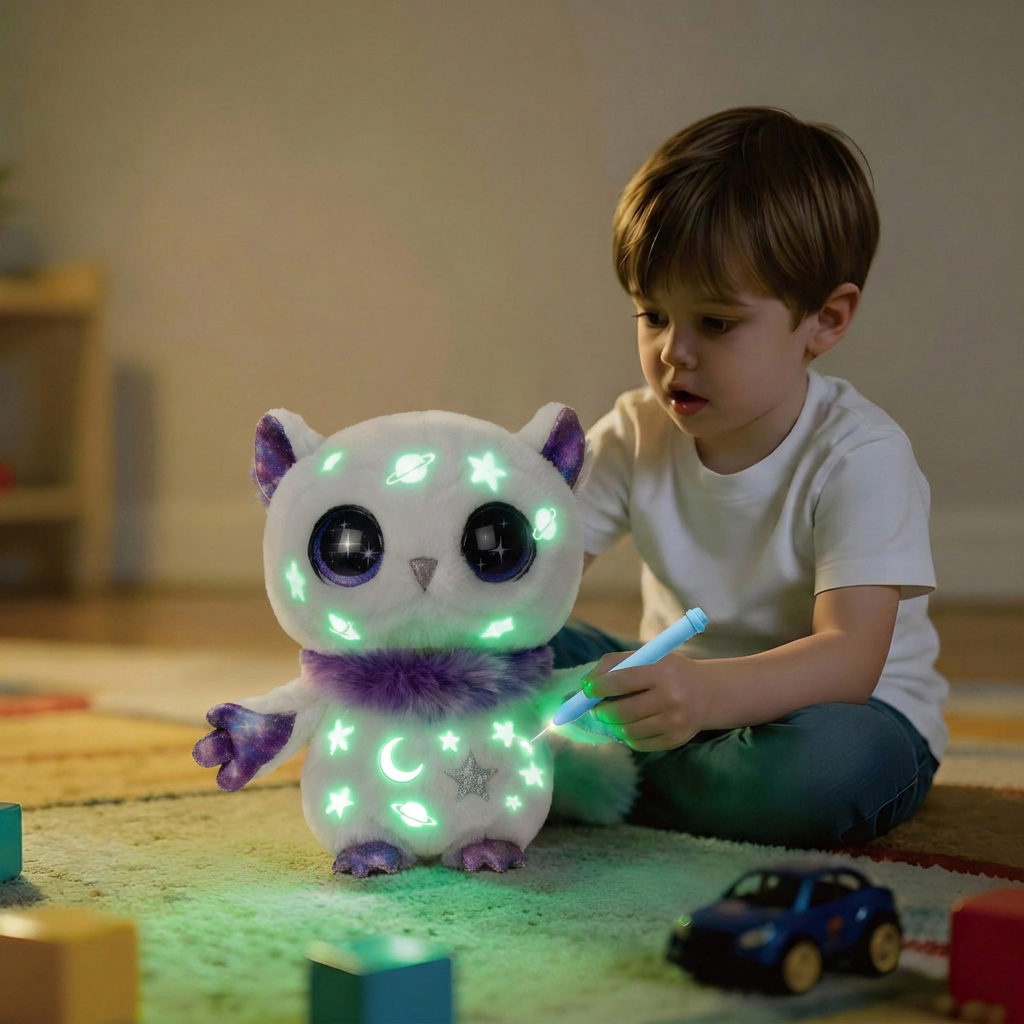 GalaxyHoot™ Celestial Owl Plush - 图片 2