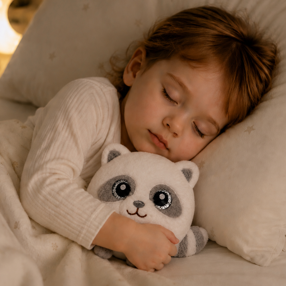 SnowPuff™ Raccoon Plush - 图片 2