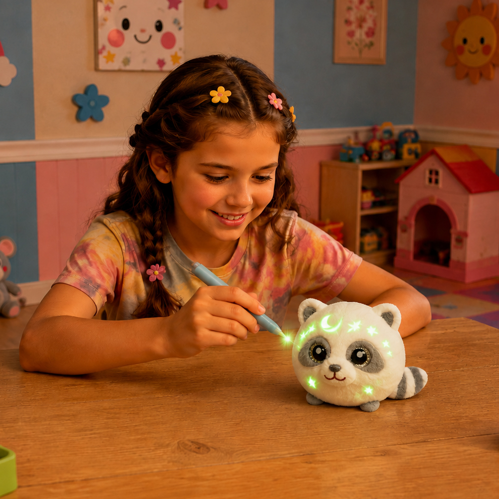 SnowPuff™ Raccoon Plush - 图片 3