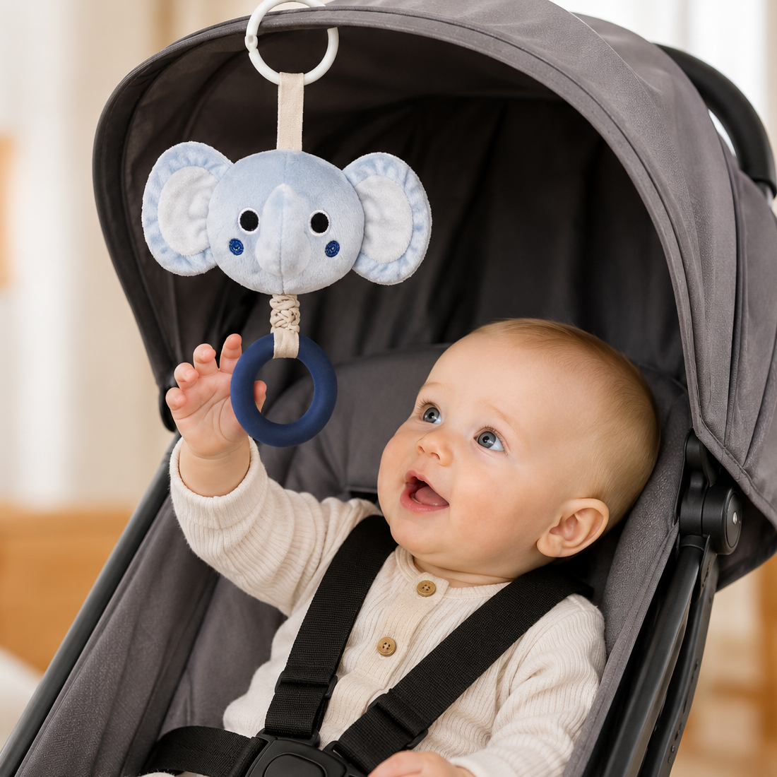 BlueMilo™ Elephant Teether Plush - 图片 2