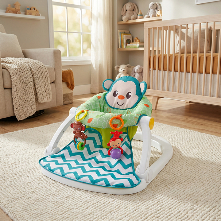 MonkeyNest™ Cozy Baby Floor Seat - 图片 2