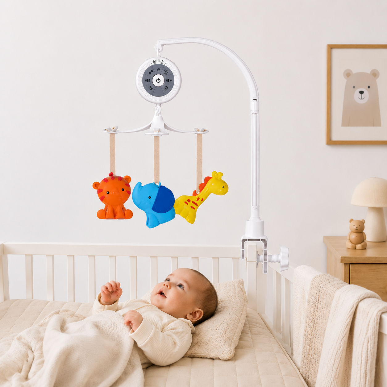 SafariTunes™ 3-in-1 Musical Crib Mobile - 图片 2