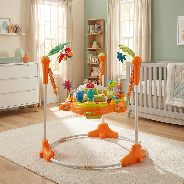 JungleBounce™ 360° Baby Activity Jumper – Sunset Edition - 图片 3