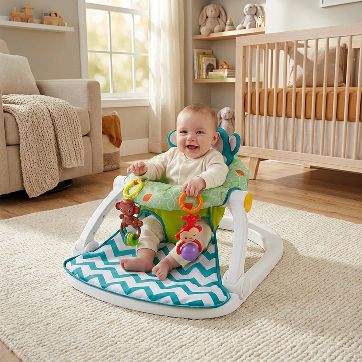 MonkeyNest™ Cozy Baby Floor Seat - 图片 3