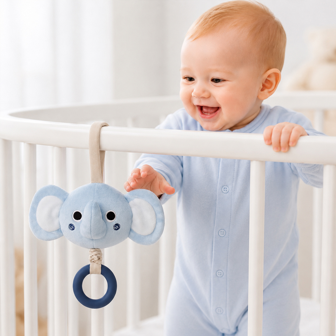 BlueMilo™ Elephant Teether Plush - 图片 4