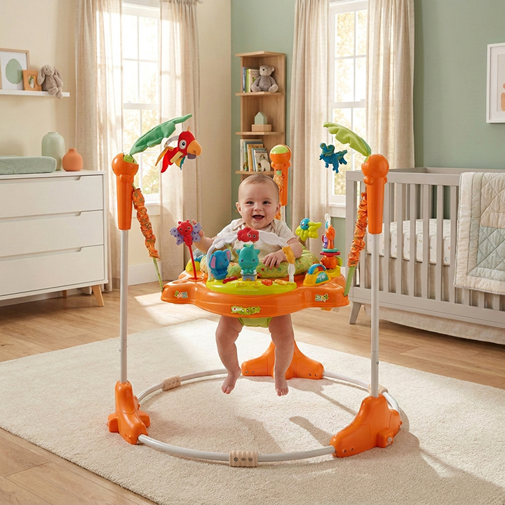 JungleBounce™ 360° Baby Activity Jumper – Sunset Edition - 图片 4