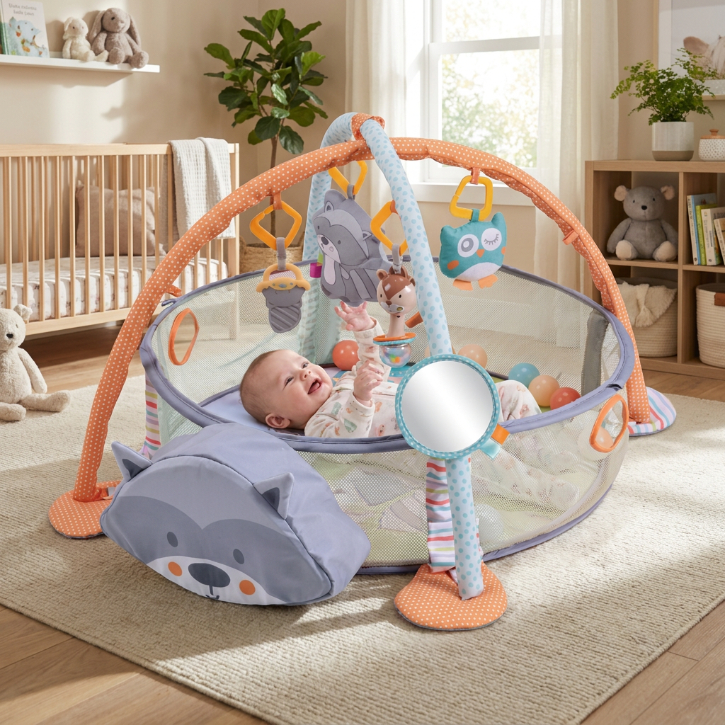 ForestFriends™ Woodland Baby Ball Pit Gym - 图片 4